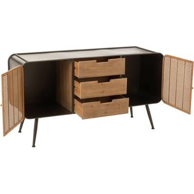 J-Line by Jolipa Closet High so šuplíkmi na nožičkách 145 x 45 x 78 cm