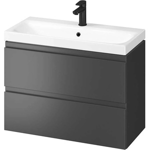 Cersanit Moduo - Шкаф с мивка, 57x80x38 cm, 2 чекмеджета, антрацит S801-468-DSM (S801-468-DSM)