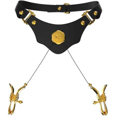 Obojok Collar With Pulling Nipple Clamps UPKO