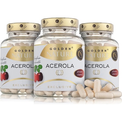 Golden Nature 2+1 Exclusive Acerola přírodní vitamin C 300 kapslí