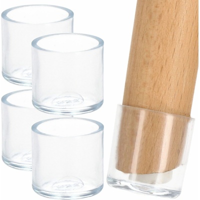 Silikonové návleky na nábytek 21mm, sada 4ks, transparentní SPRINGOS HA7251