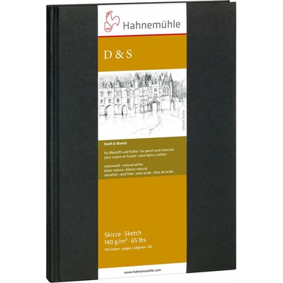 Hahnemühle Skicár A5 na kreslenie D&S knižná väzba 140g/m2 80 listov