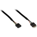 Interní kabely do PC Akasa EXUSBI-40 USB 2.0, 2x 4pin USB MALE - 2x4pin USB FEMALE, 40cm
