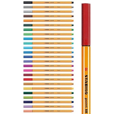 Stabilo Point 88 červený tmavý – Zboží Živě