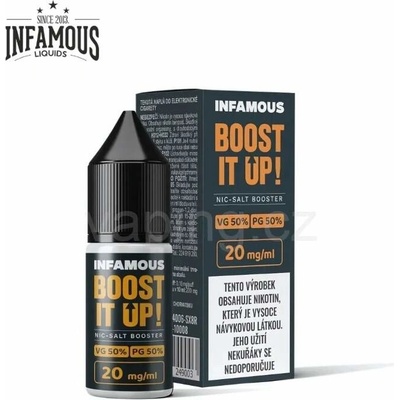 Infamous Liqonic NicSalt MTL booster 50/50 20 mg 10 ml – Zboží Dáma