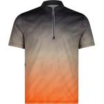 CMP Мъжка фланелка с къс ръкав за колоездене Cmp 1/4-Zip T-Shirt Freebike Cycling jersey - Antracite / Corda / Orange - размер 46 (EU) (056-3986-0111)