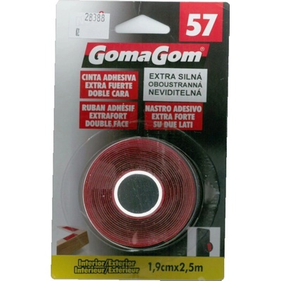 GomaGom Lepicí páska oboustranná extra silná 1,9 cm x 2,5 m