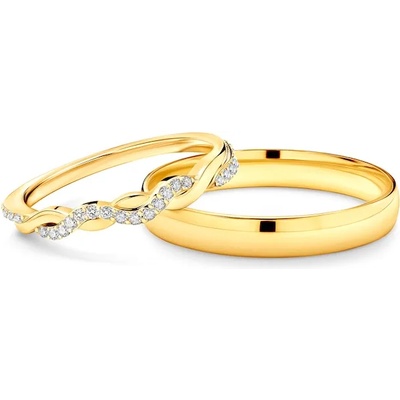 SAVICKI Брачни халки: злато, полукръгли, 1.5мм и 3мм