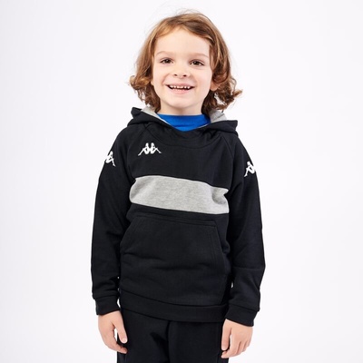 Kappa 4soccer Daccio mikina jr černá/šedá