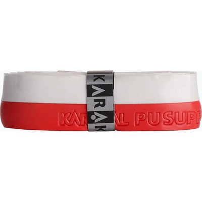 Karakal Грип за скуош ракета Karakal Pu Super Grip Duo white / red