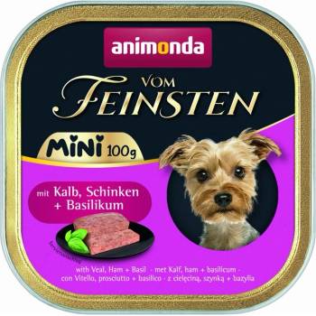 Animonda Vom Feinsten Mini Dog пастет за дребни породи кучета с телешко, шунка и босилек, 100gr