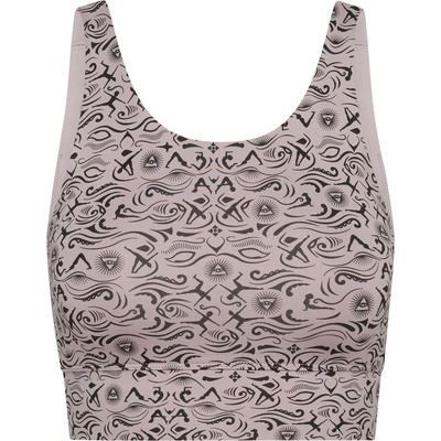 Hey Honey Дамски спортен сутиен Hey honey Women's Bustier Samadhi Sports bra - Dove / Black - размер XS (114-3338-0211)