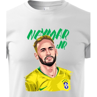 Dětské tričko Neymar Bílá Canvas Dětské tričko Bezvatriko.cz 1901