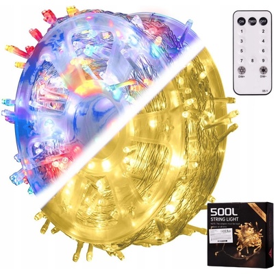 KIK KX5236 LED svetelná reťaz 50M 500LED farebná