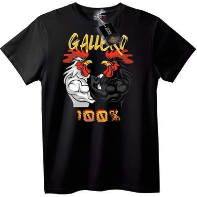 NOONEBRAND Тениска Gallo 100% Петелска Сила - 4XL, White