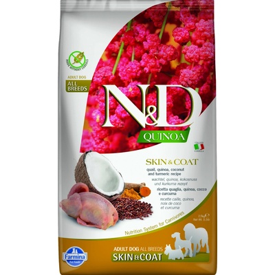 N&D Quinoa DOG Skin & Coat Quail & Coconut 2,5 kg