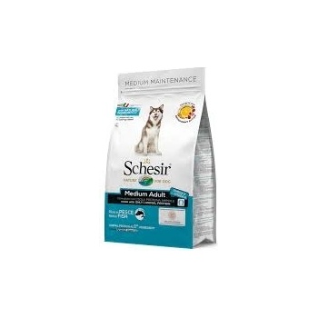 Schesir Medium Adult - Пълноценна суха храна за израснали кучета от средни породи с риба, 12 кг