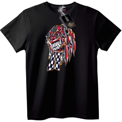 NOONEBRAND Тениска Състезателен череп - 7XL, Black