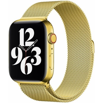 Eternico Elegance Milanese na Apple Watch 42 mm/44 mm/45 mm/Ultra 49 mm gold AET-AWMNS-go-42