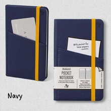 Bookaroo Vreckový zápisník A6 modrý tmavo