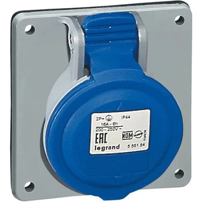 Legrand КОНТАКТ ЗА ТАБЛО ip44 2p+e, 32a 220/250v legrand - СИВ/СИН (3245065552843)