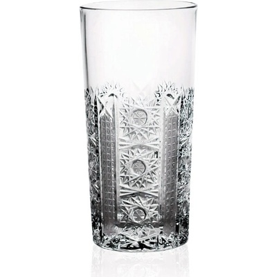 Bohemia Crystal Ručně broušená sklenice na vodu a nealko Iris 6 x 350 ml