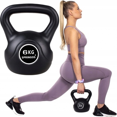 SPRINGOS ABS Kettlebell 6 kg – Zboží Mobilmania