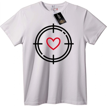 NOONEBRAND Тениска Heart Target - 2XL, White