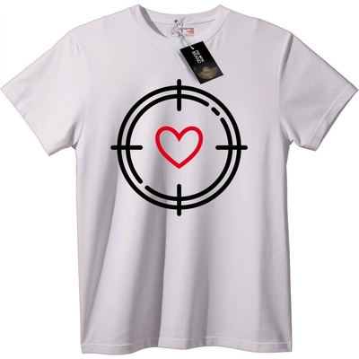 NOONEBRAND Тениска Heart Target - 2XL, White
