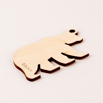 SOJKA Dřevěná vůně do auta - Medvěd