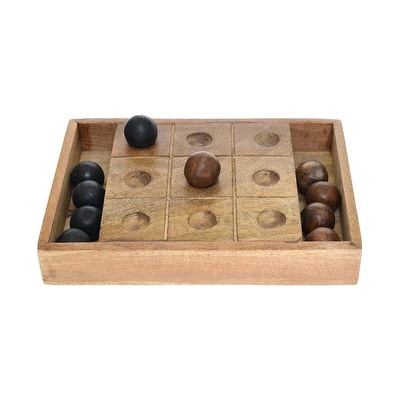 Tic Tac Toe hra 30x20cm dřevěná