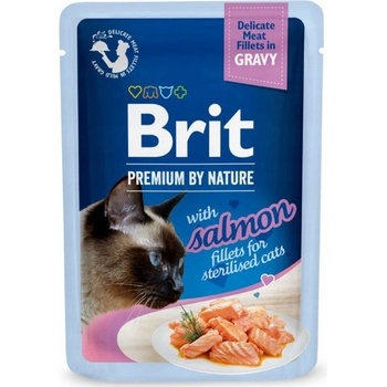 Brit Premium Sterilised Cat Delicate Fillets in Gravy with Salmon 85 g