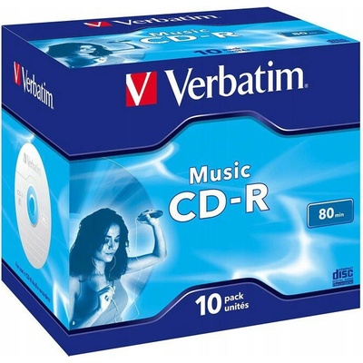 Verbatim CD-R 700MB 16x, AZO, Audio, jewel, 10ks (43365)