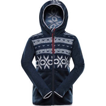 Alpine Pro Детски топъл суитшърт с качулка ALPINE PRO NORESO лунна океан вариант ALPINE PRO | Sin | Момчешки | 128/134