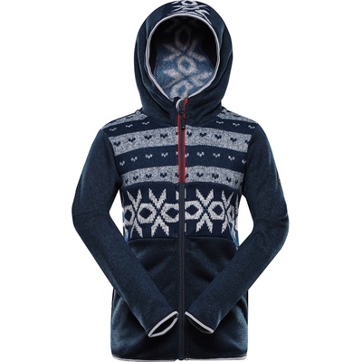 Alpine Pro Детски топъл суитшърт с качулка ALPINE PRO NORESO лунна океан вариант ALPINE PRO | Sin | Момчешки | 128/134