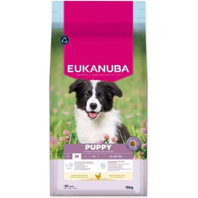 Eukanuba Puppy Medium rich in fresh chicken 15 kg