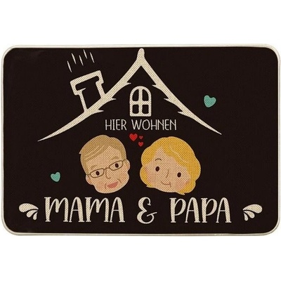 Artoid Fashion Here Živá Máma a Táta Rohožka, Doma Matka Otec Dárky Lapač nečistot Dekorace Rohož – Hledejceny.cz