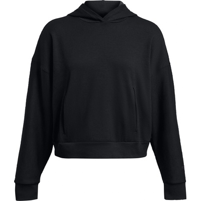 Under Armour Суичър Under Armour Women's Journey Rib Over the Head Performance Hoodie - Black