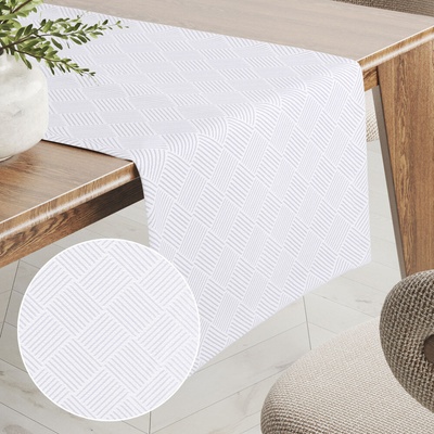 Biante Teflónový behúň Milano TF-094 - biely 20x120 cm