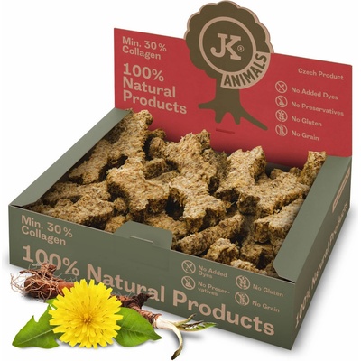 JK ANIMALS Mini mäsová kosť natural s koreňom púpavy 0,5 % 1000 g