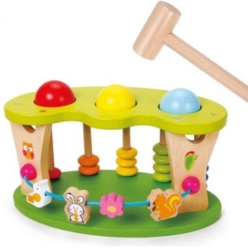 Classic world - Дървена играчка за координация с чукче (2795)