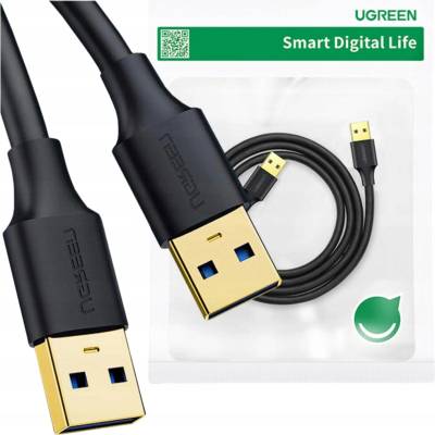 Ugreen 10371 USB 3.0 (samec) – USB 3.0 (samec), 2m, šedý