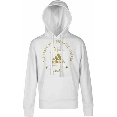 adidas Karate mikina s kapucňou Biela-Zlatá