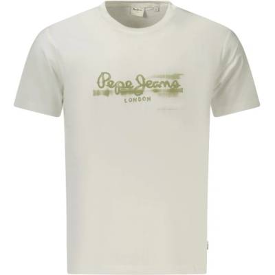 Pepe Jeans Мъжка тениска с къс ръкав pepe jeans, Размер l, Цвят Бял (pm5010292seasonallogofantasy3_bi800)