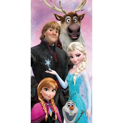 Jerry Fabrics Bavlněná osuška 70 x 140 cm Frozen Family