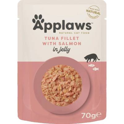 Applaws Cat tuňák a losos jelly 32 x 70 g