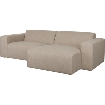 Zuiver Milka 3 rohová polyester béžový pravý roh