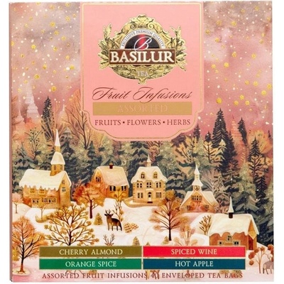 Basilur Christmas Fruit Vánoční kolekce ovocných čajů 40 x 1,8 g