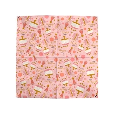 GRABO FSC Ubrousky papírové HB konfety růžové 20ks 33x33cm