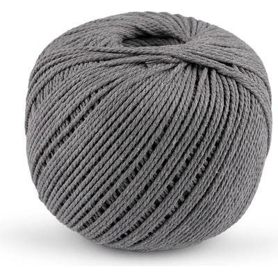 Bavlněná příze macrame Ø2 mm rozčesávací Varianta: 17 šedá, Balení: 1 ks